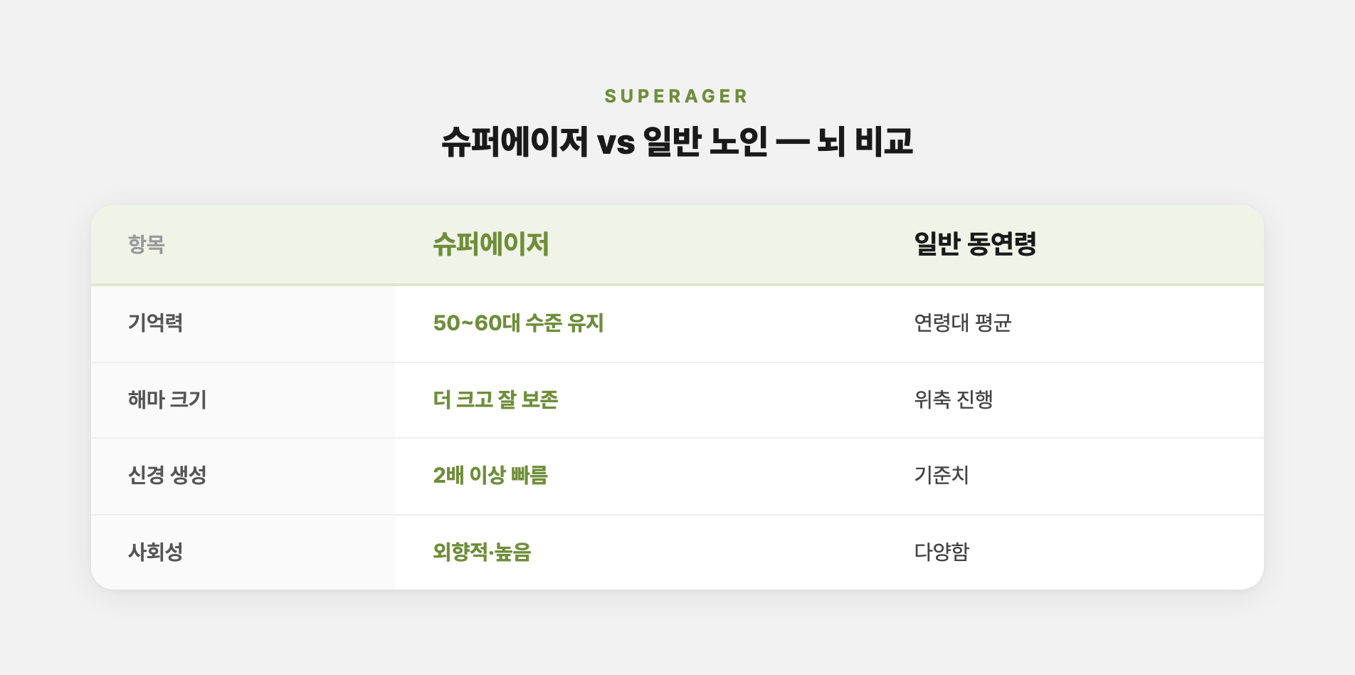 슈퍼에이저 해마 크기
